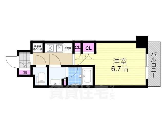 ザ・パークハビオ塚本の間取り