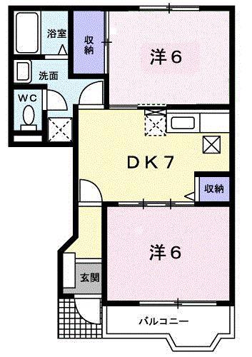 クレストール２１の間取り