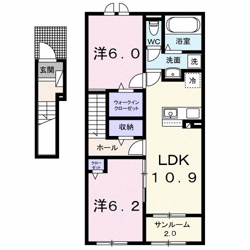 メゾン・エイトピークス　Ｂの間取り