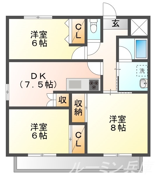 コンフォートハイツの間取り