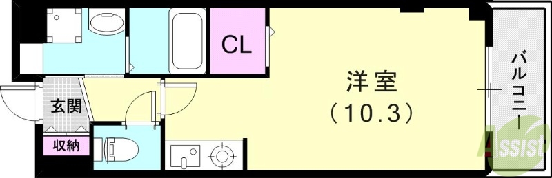 クレメント昆陽の間取り