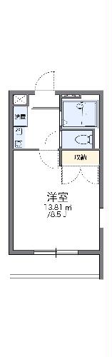 レオパレス早川Ｂ棟の間取り