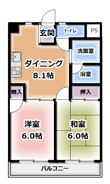 あずさハイツの間取り