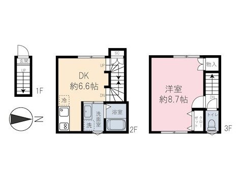 【ベェレハーモニー東武練馬の間取り】