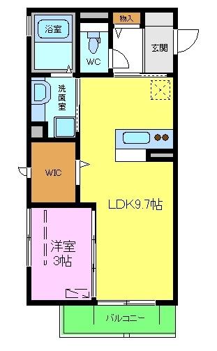 オオセンド北長尾の間取り