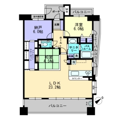 アルファステイツブールバール通り　★★の間取り