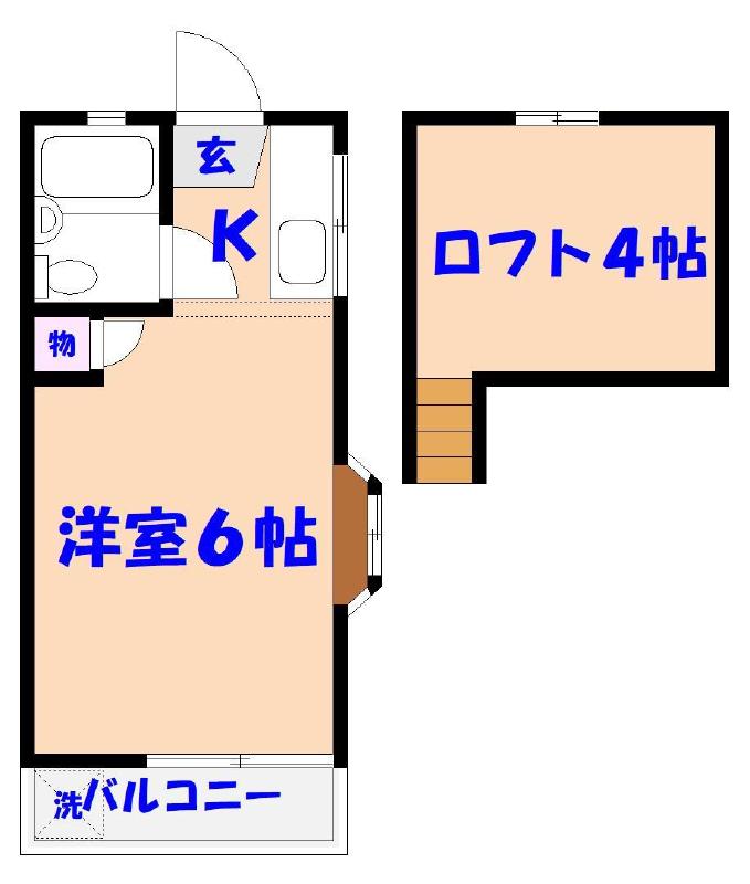 ロフティベルＮｏ．２の間取り