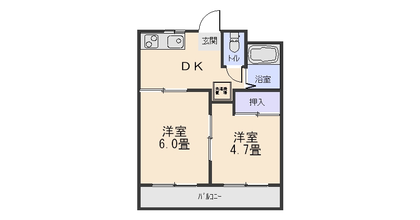 ロマーヌ渋川第一の間取り