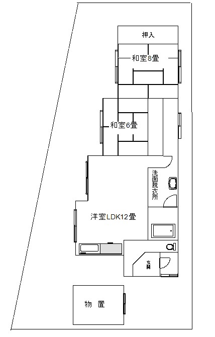 【三浦貸家の間取り】