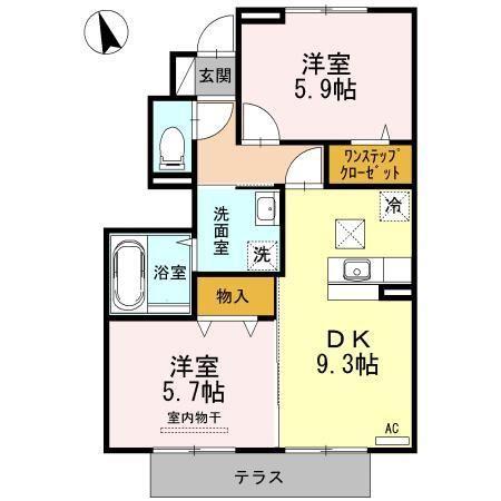 クイーンズタウンB（ビー）の間取り