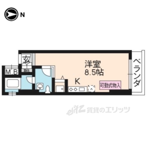 一条織信マンションの間取り