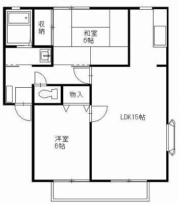 サンガーデン花の木Ａ（下野市）の間取り