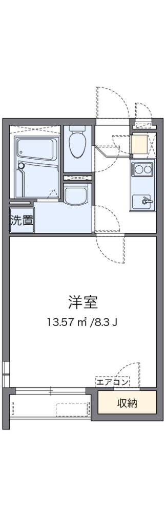 クレイノサンライズ楠の間取り