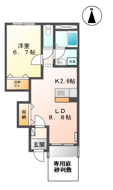 パストラルコーポの間取り