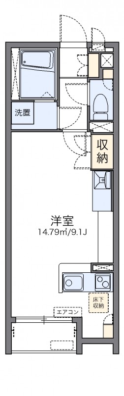 飯塚市菰田西のアパートの間取り