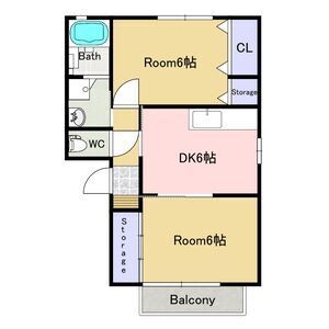 橋本住宅B棟の間取り