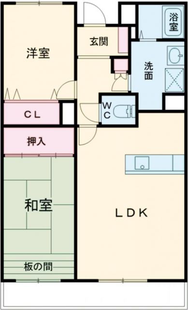 富士市十兵衛のマンションの間取り