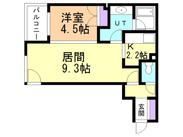 キューブ4・3の間取り