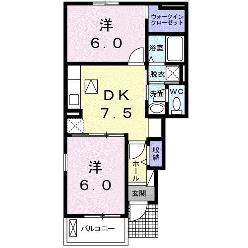 ヴァン　ダンジュ　Iの間取り