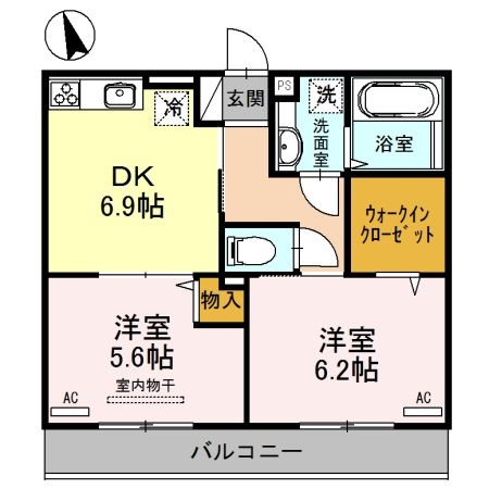 コンフォート・和　A棟の間取り