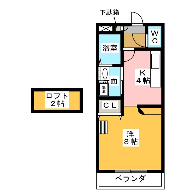 サニーフラット瑞穂の間取り