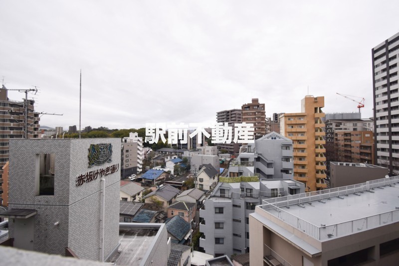 【福岡市中央区赤坂のマンションの眺望】