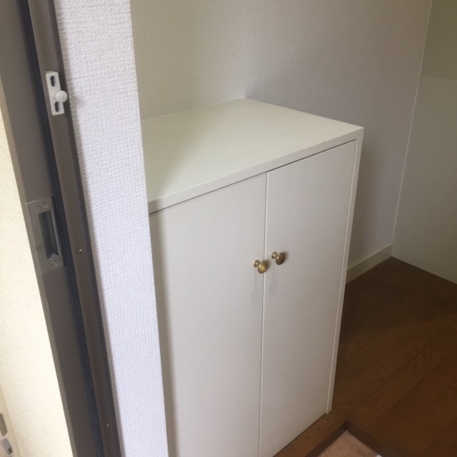 玄関　収納もある玄関です