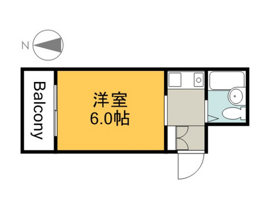 広島市中区上幟町のマンションの間取り