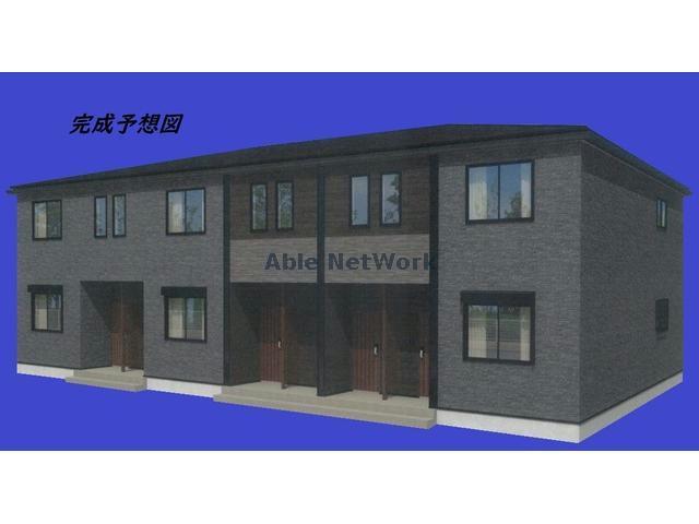 建物外観　建築中