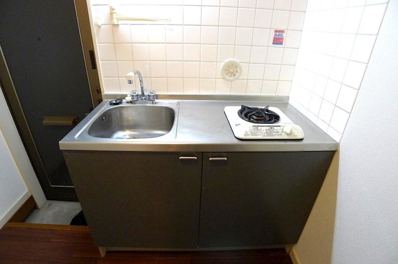 キッチン　ガス１口のシステムキッチン