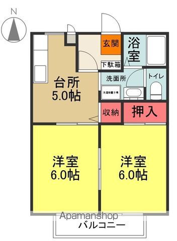 ベルサージュAの間取り写真
