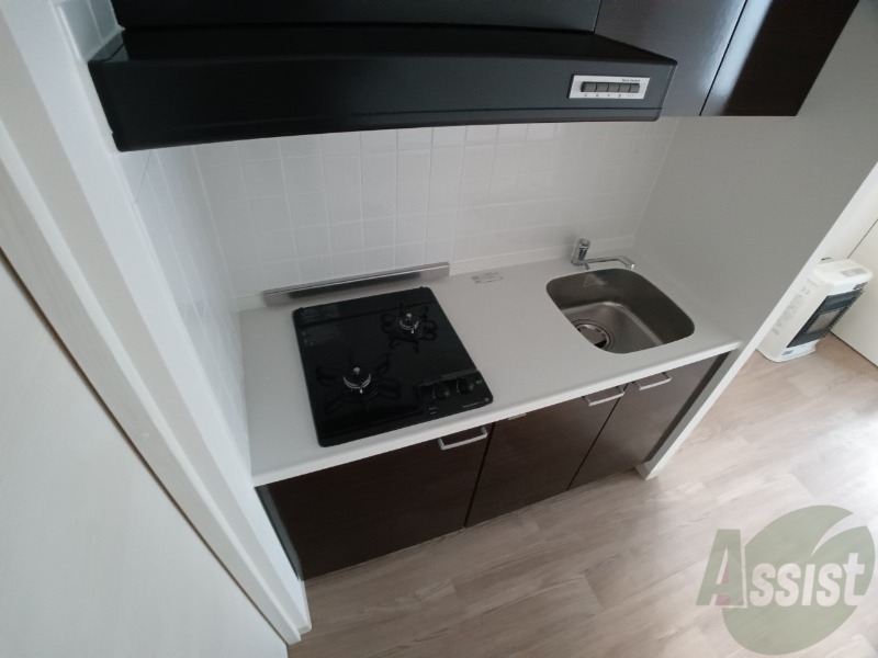 キッチン　２口システムキッチンなので、すぐお料理に使えます！