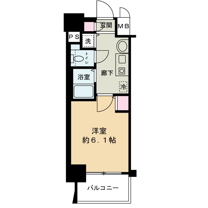 1K Mansion in Kita-ku, Osaka — photo 2 of 3