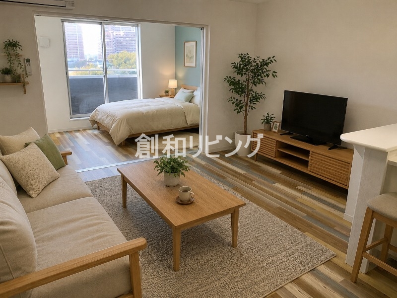 居室・リビング　家具・インテリアはCGです