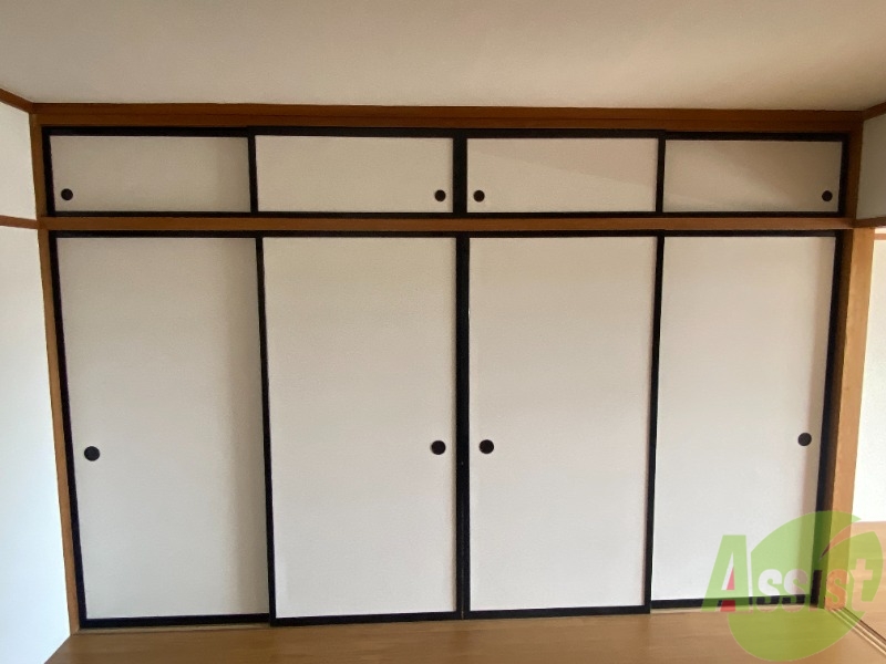 収納　幅もある収納量のある部屋があります。