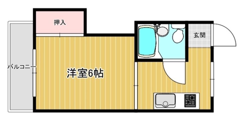 サンハイツ神足の間取り写真