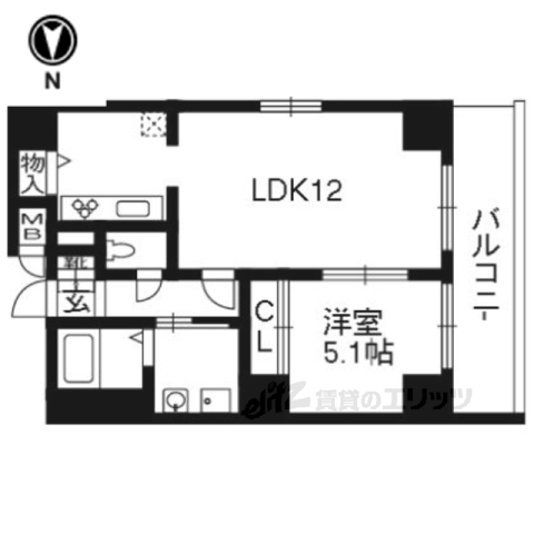 都壱番館三条堀川の間取り写真