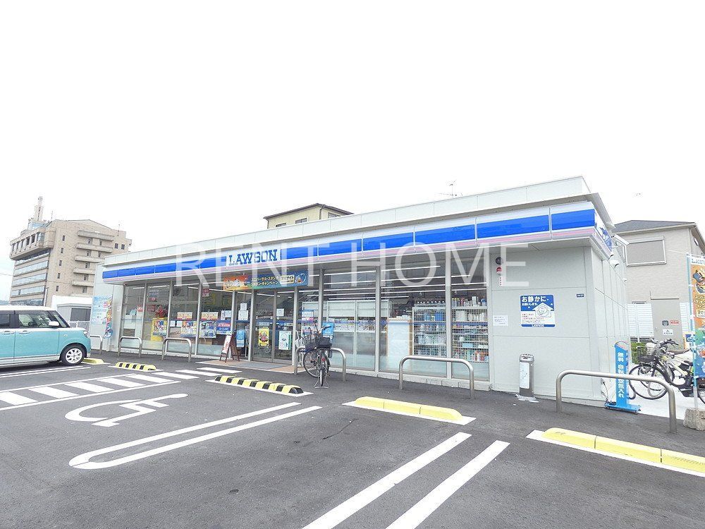 コンビニ　ローソン藤井寺岡店（コンビニ）まで150m