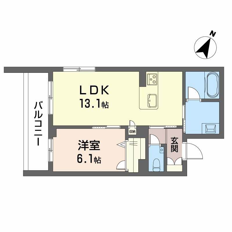 ＪＲ豊肥本線 水前寺駅 徒歩7分 4階建 新築の間取り写真