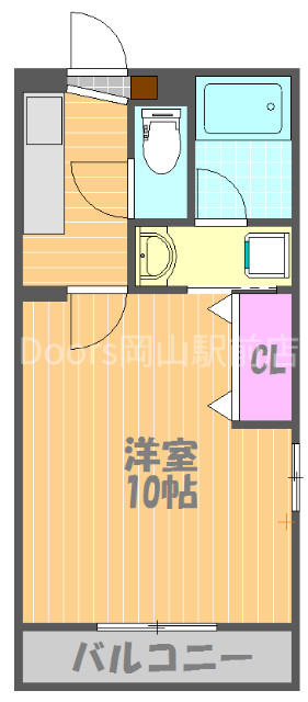 ＪＲ宇野線 大元駅 徒歩12分 4階建 築12年の間取り写真