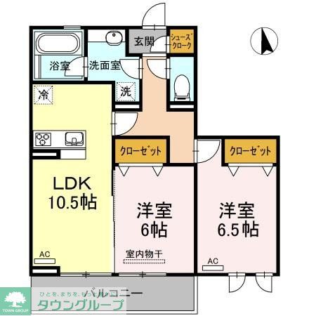 アンソレイエ トモの間取り写真
