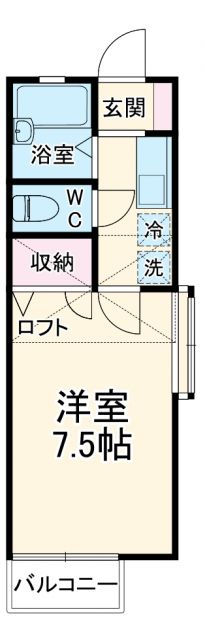 ルーミー千代のの間取り写真