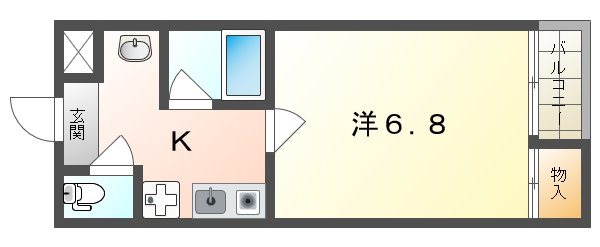 リヴィエールシャン香里園の間取り写真