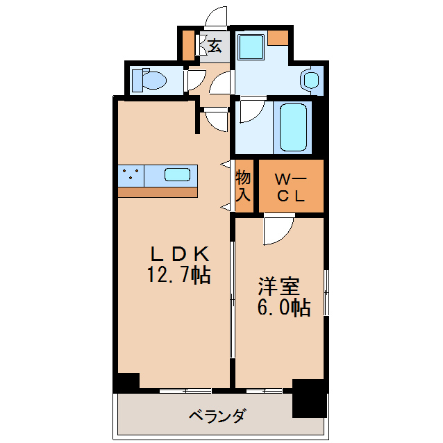 プレサンス栄ライズの間取り写真