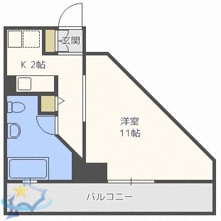 AMSTOWER南6条の間取り写真