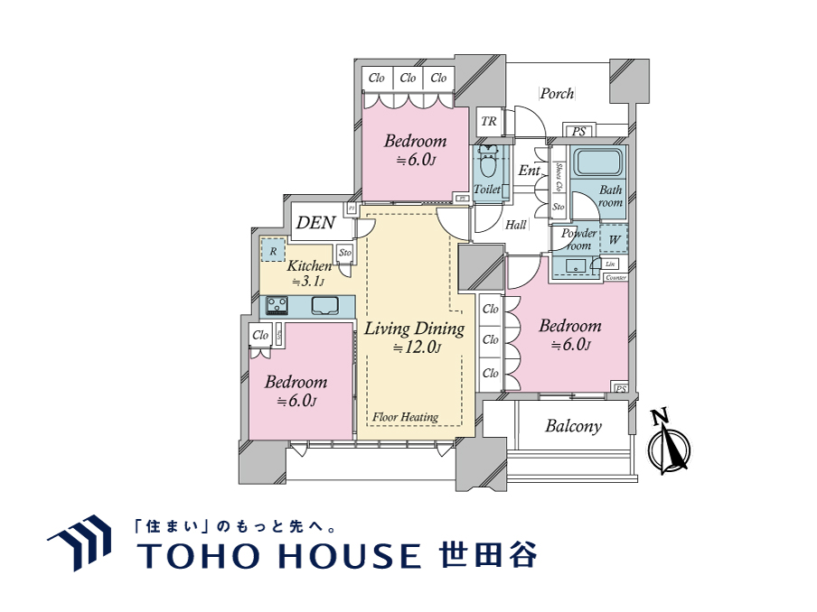 DEUX TOURSの間取り写真