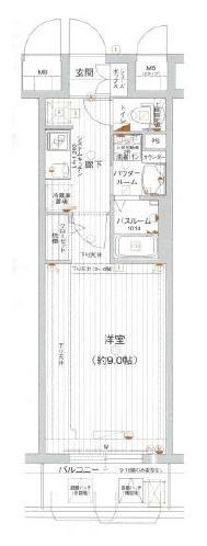エグゼ心斎橋イーストの間取り写真