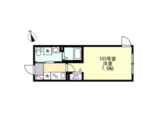 ベイルーム港北高田の間取り写真