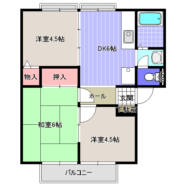 サンガーデン光峰Bの間取り