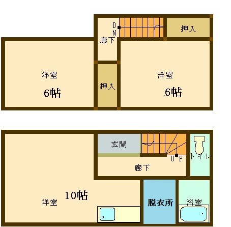 スクエアパークアパートメントIの間取り